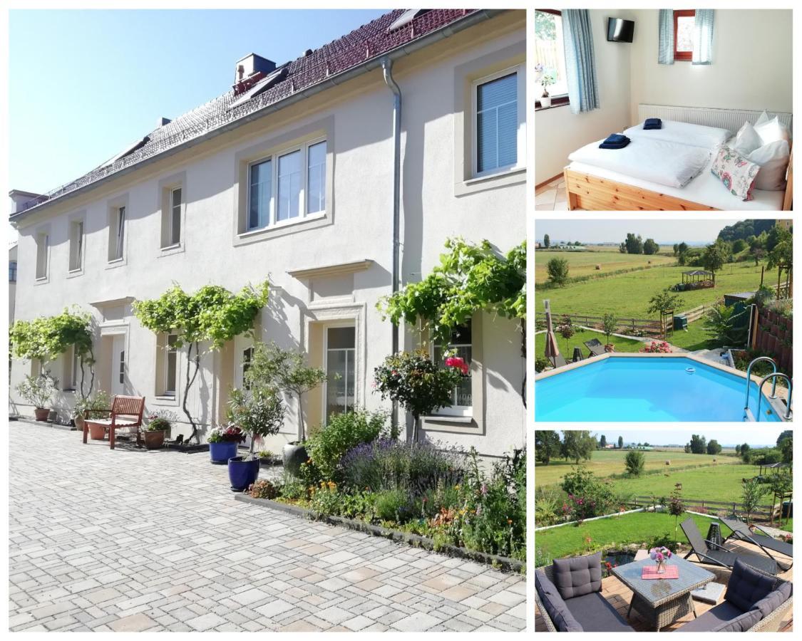 Gräfe - 3-seiten Hof Mit Großem Garten, Pool&sauna Apartment Meißen